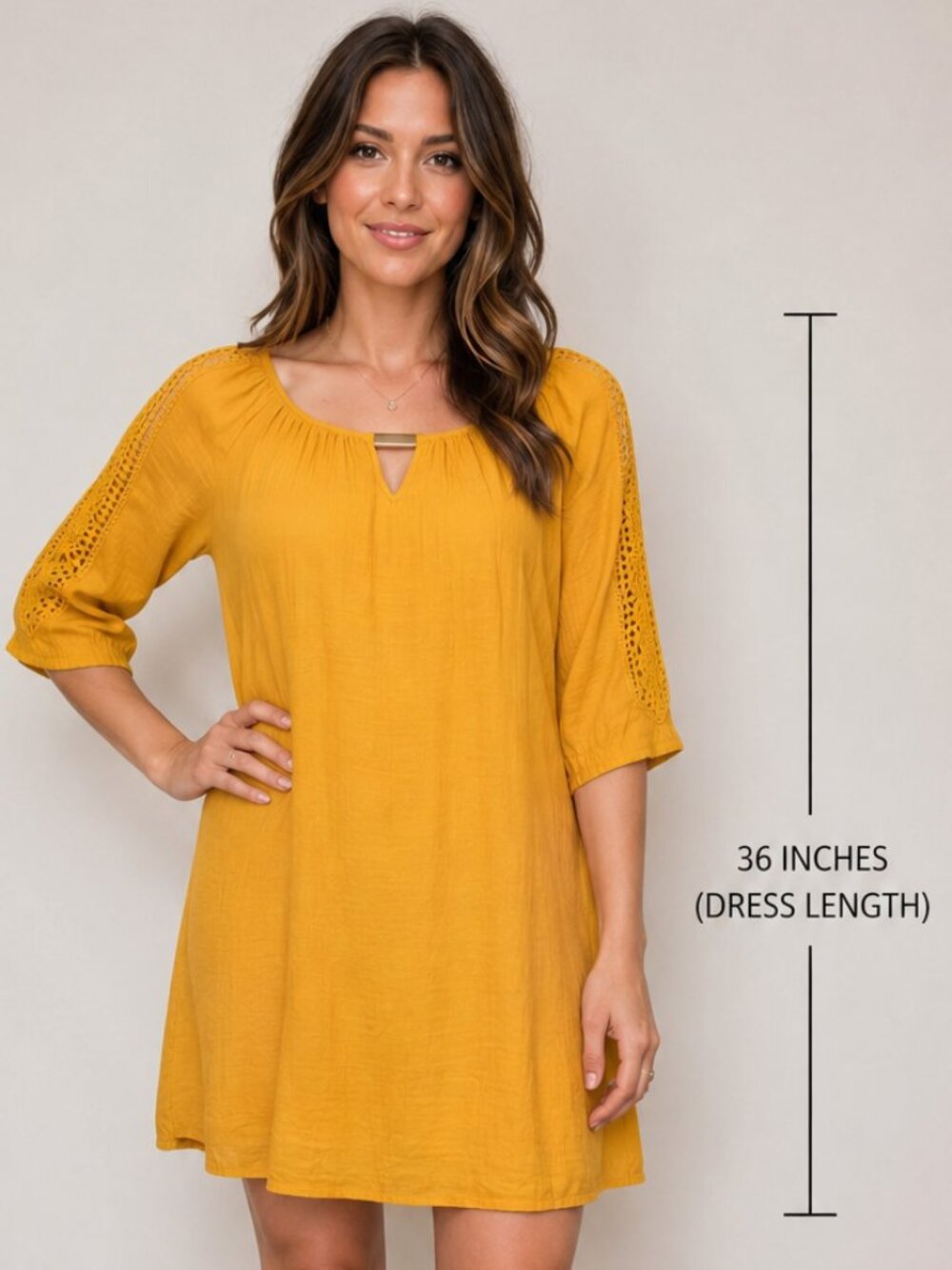 Indigo Rose Yellow Mini Dress Size Small